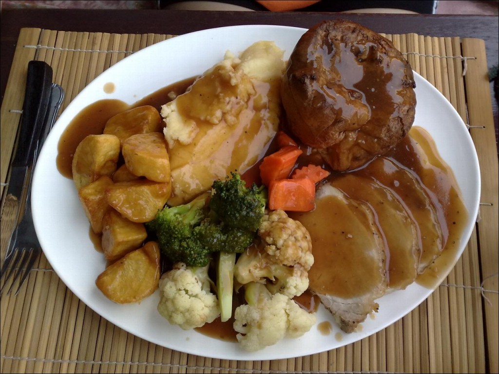Some of Porter’s buffet options include roast beef, potatoes, and gravy. (Image: Jeff McNeill/Flickr)