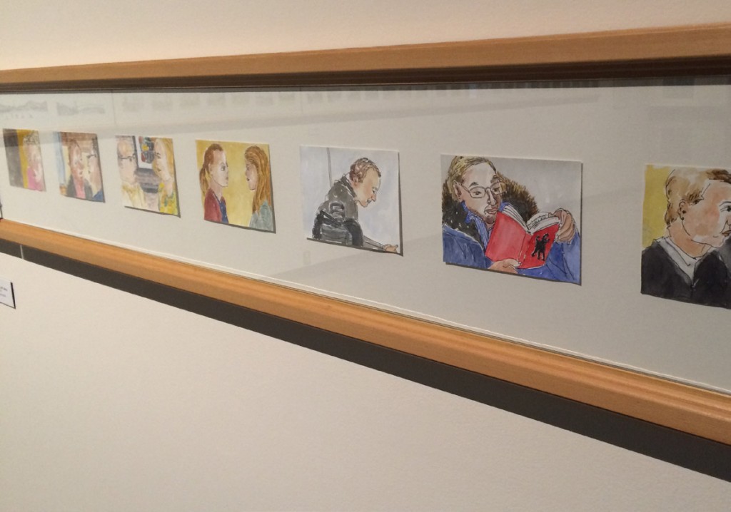 Post-card sized pieces of art tell Klassen's story