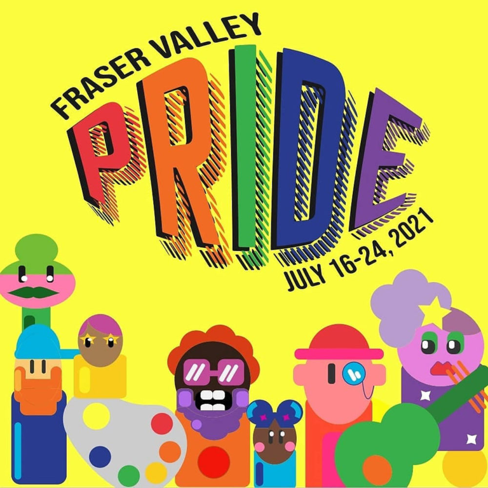 Fraser Valley Pride logo, July 16-24, 2021