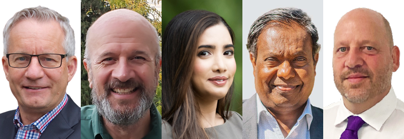 Headshots of the candidates for Abbotsford
