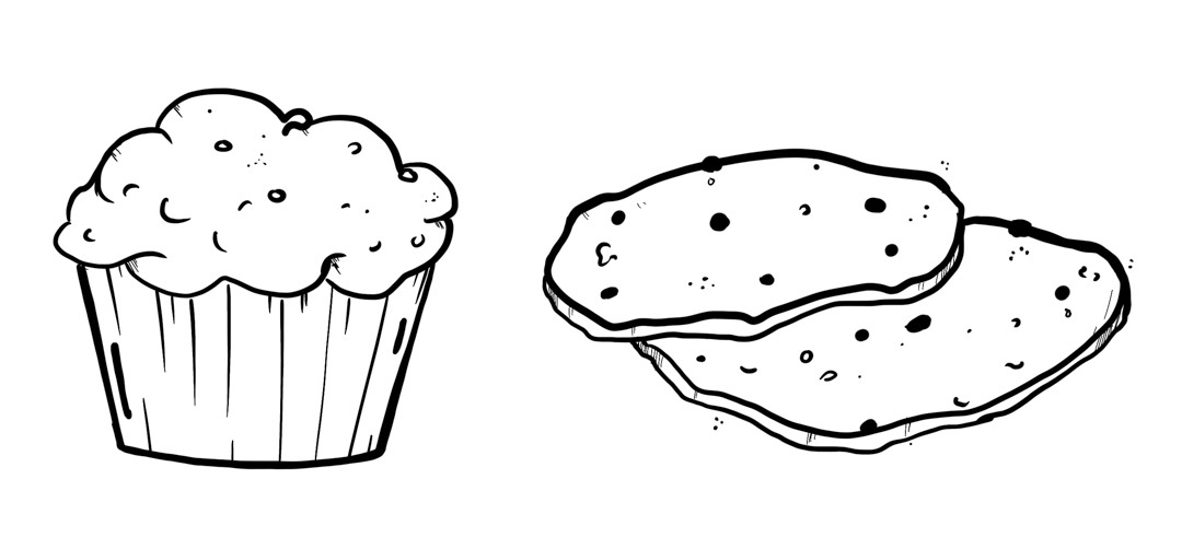 Illustration of edibles