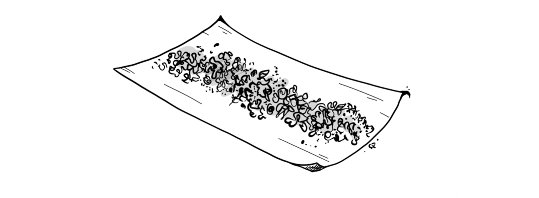 Illustration of rolling paper