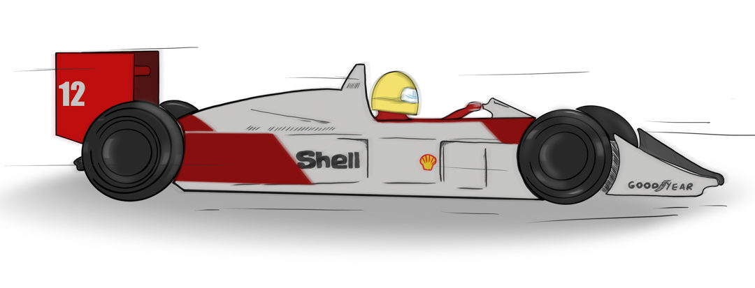 Illustration of an F1 car