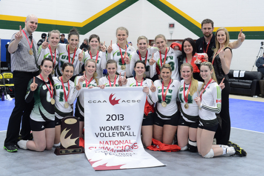 A perfect ending to a perfect season: UFV women’s volleyball takes CCAA gold