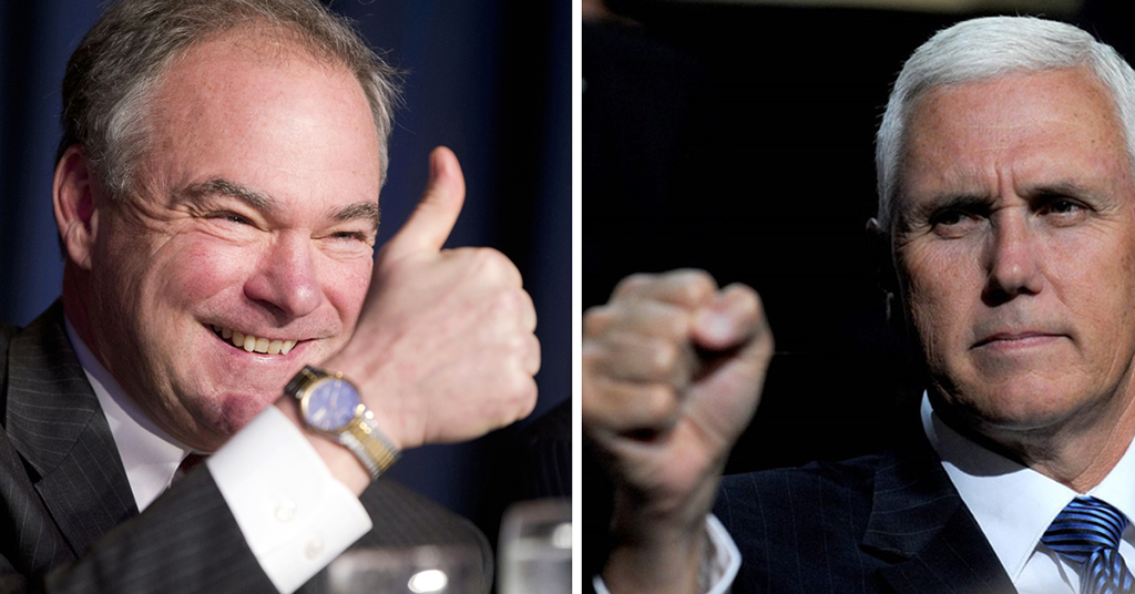An October to gloss over: Tim Kaine (D) vs. Mike Pence