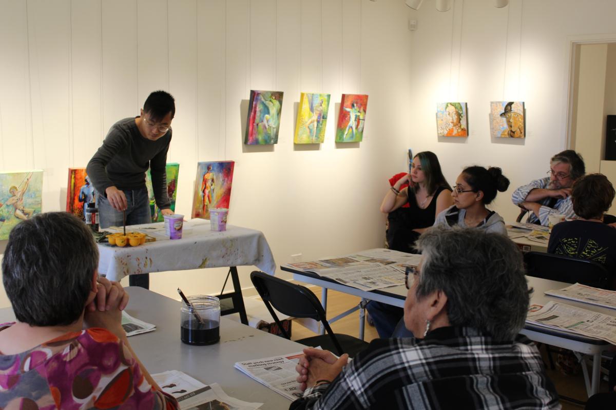 Local artist leads painting workshop