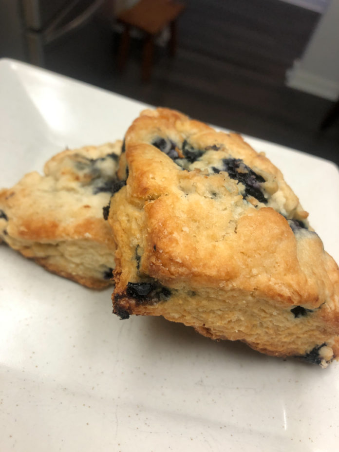 Photo of vegan blueberry scones