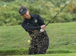 Photo of Lucy Park playing golf