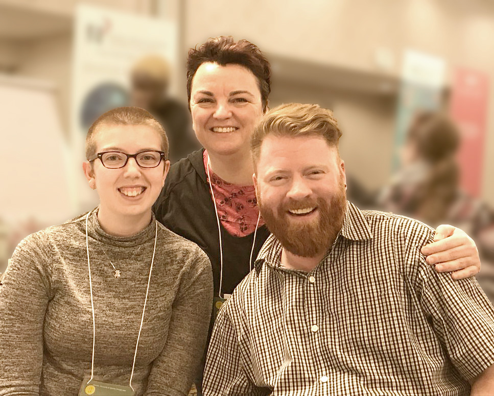 Photo of the Researchers behind Queering Cancer - Meghan McInnis, Amanda Bolderston, and Evan Taylor