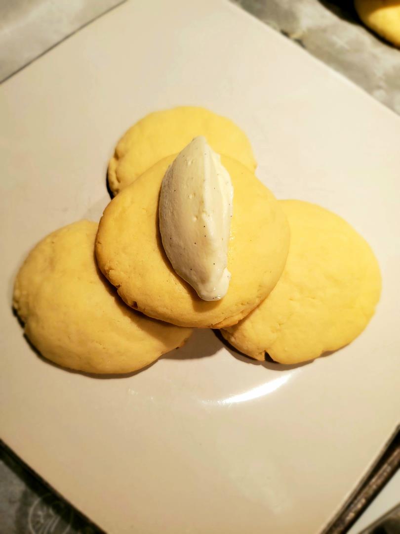 Sugar cookies on a plate