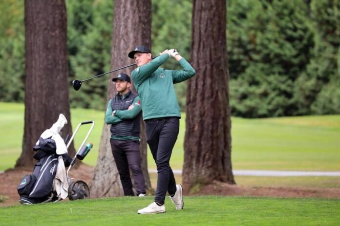 Eli Greene playing golf