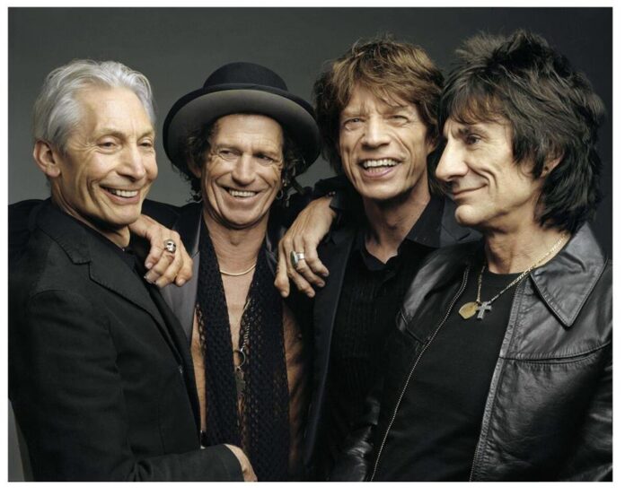 The Rolling Stones — Charlie Watts, left, Keith Richards, Mick Jagger and Ronnie Wood — are the subject of a new docuseries