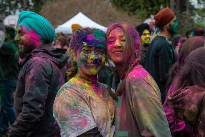 Students celebrating Holi ~ 2024